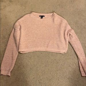 Light Pink/Mauve Cropped Sweater